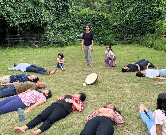 spiritual retreat in the Himalayas